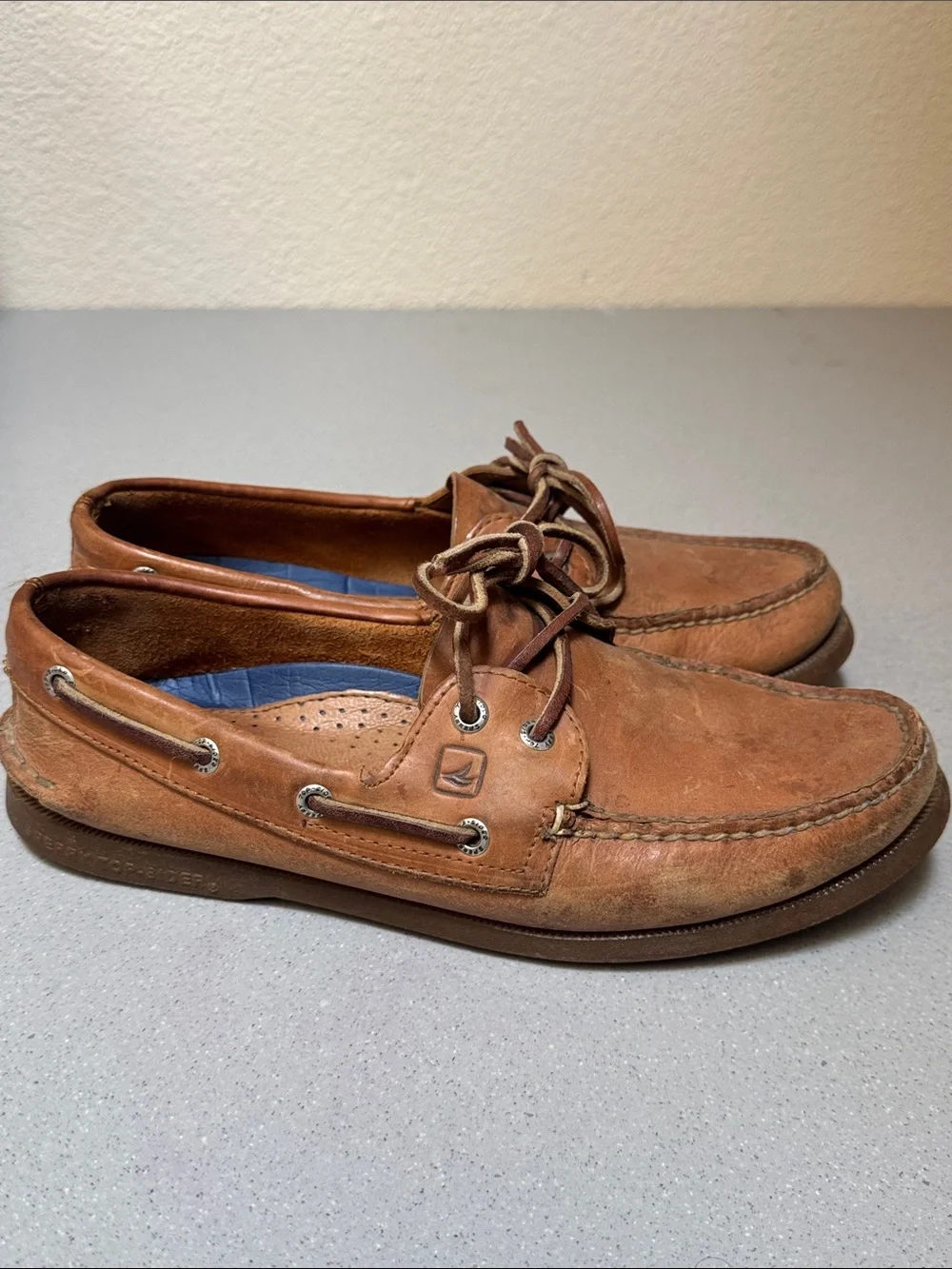 Sperry Men's Brown Leather Boat Shoes